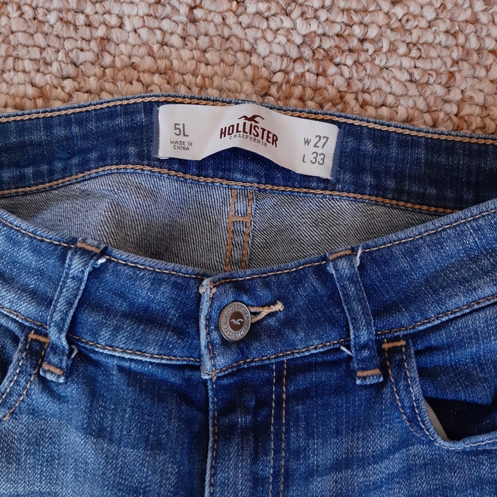 Hollister Distressed Jeans size 5 Long - Picture 15 of 16
